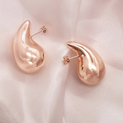 Gold Teardrop Earrings Nugget Earrings