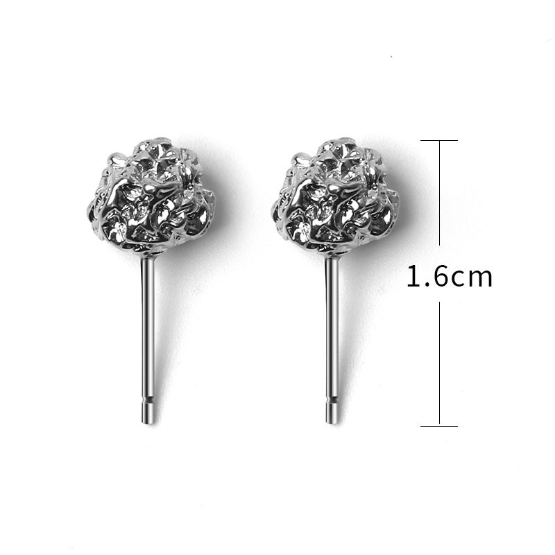 Gold Nugget Iregular Geomtric Stud Earrings nugget earrings